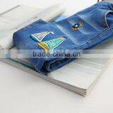 Car Sailing Embroidery Waist Denim Trousers thumbnail-4