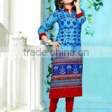 LADIES COTTON PRINTED KURTI thumbnail-2
