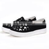 PVC Outsole Fashion Canvas Shoe Women Walking Sneakers China Supplier thumbnail-4