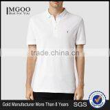 MGOO Custom Embroidery 100% Cotton Pique Polo Shirts Short Sleeves Mens Polo Chest Logo Company Shirts thumbnail-1