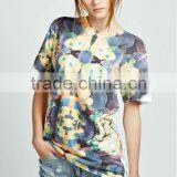 All Over Full Color Sublimation T-shirt for Ladies