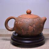 200ML Ceramic Tea Pot Half Gourd Tea Pot Handmade Tea Ware thumbnail-1