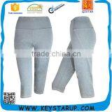 Ladies Mesh Breathable Lighe Grey Gym Sport Yoga Leggings Pants thumbnail-1