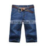 2016 Hot Style Men Short Denim Jjeans Blue Shorts Half Pants thumbnail-3