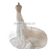 China OEM Supply Backless Sexy Long Tail Wedding Dresses thumbnail-2