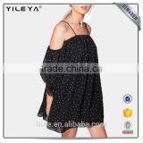 New Design Summer Female Chiffon Sexy Shirt V-neck Sleeveless Chiffon T-shirt thumbnail-1