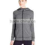 Women's Heathered Knit Zipper-up Hoodie thumbnail-1