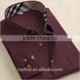 Wholesale OEM Supply High Fashion Colorful 100% Cotton Special Collar Oxford Shirt for Man thumbnail-3