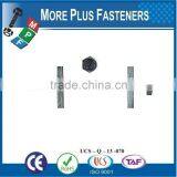 Made In Taiwan Brass Closet Hex Head Zinc Plated Draw Bolt thumbnail-4