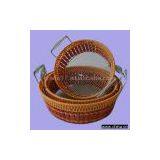 Bamboo and Iron Basket thumbnail-1