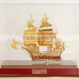 Luxury Shinning Sailing Boat , Ship Model For Home Decoration thumbnail-4