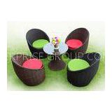 Fashion Indoor Round Rattan Table And Chairs for Beauty Saloon