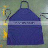 Royal Blue 100% Spun Polyester Bib Apron With Tubular Ties for Hotel and Restaurant