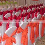 Satin Chair Ashes Banquet Spandex Chair Cover Wedding Chair Tie