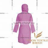 Hooded Microfiber Travel Bathrobe