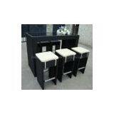 hot sale rattan bar furniture