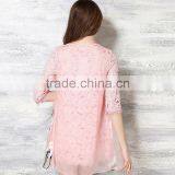 Fashion Women Organza Floral Embroidered Lace Prom Dress Ladies Sexy Printed Mini Dress thumbnail-3