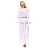 Fast Delivery Pure White Erotic V Neck T-shirt Women Beach Dress thumbnail-6