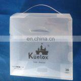 Transparent High Quality Custom Logo Printed Frosted Plastic Folding pp Storage Box With Handle thumbnail-1