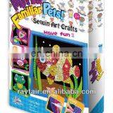 DIY Mosaic Art/sequin Craft/