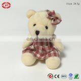 Girl Bear Toy With Skirt Cute Gift CE Plush Keychain thumbnail-1
