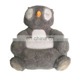 Night owl grey stuffed plush cushion sofa OEM toy