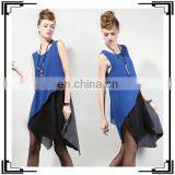 New Arrival Summer Fashion Sleeveless Chiffon Women Dress