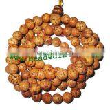 Bodhi, Budhha, Buddhism Beads Mala, Auspicious Wood Beads-Seeds String (mala), Size: 11mm thumbnail-1