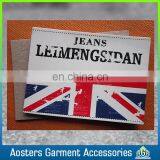 Hand Made Custom Hot Pressing Jeans Leather Label Design White Leather Label thumbnail-5