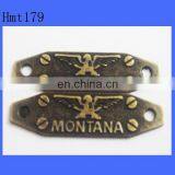 Decorative Old Gold Metal Tag Metal Plate