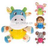 Wholesale Eco Friendly Custom Squeaker Private Label Designer Pack Set Small Stuffed Pet Dog Plush And TPR Toy thumbnail-1