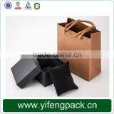 Handmade With Pillow Inside Paper Black Single Watch Box,Watch Gift Box thumbnail-1