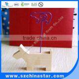 Wood Horse Shape Base Customized Design Holder Place Card Holder thumbnail-1