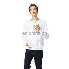 Custom Round Neck Fashion Brand Sweater Men's Long-sleeved Solid Color Pullover thumbnail-2