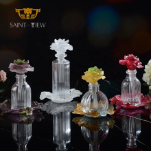 NEW ARRIVAL Handmade Design Crystal Purple Flower Shape 100ml Perfume Bottle thumbnail-2