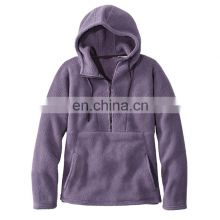 High quality Wholesale Hoodies heavy cotton zip half zip hoodies
