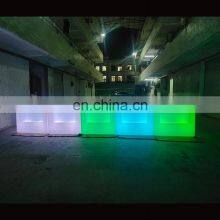 Plastic Durable Waterproof Movable Club Bar Furniture LED Furniture Beach Bar Mobile Bar Counter Table and Stool thumbnail-1