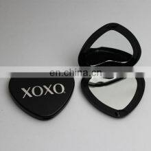 Customized Travel Double Side Folding Plastic Heart Shaped Compact Mirror thumbnail-4