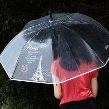 PVC POE Transparent Umbrella Transparent Umbrella With LOGO for Stage Performance