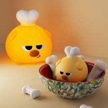 Wholesale Hot Sale Cute Cartoon Dog Silicone Night Light USB Touch Sensor Bedside Lamp for Kids New Design for Home Use thumbnail-6