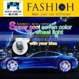 Car Styling!4pcs Solar Energy Power LED Car Wheel Led Solar Powered Shinning Wheels Hub Light Waterproof thumbnail-1