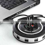 24 Port USB Hub 2.0 With AC Adapter Plug USB Cable Hi-speed thumbnail-2