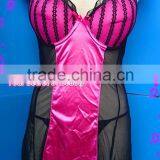 Mesh & Satin Lingerie Set, Sexy Babydolls thumbnail-1