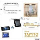 TYT automate electric <b>horizontal</b> curtain system, <b>motor</b>ized curtain set,electric flat-open curtain package