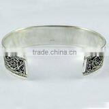 Vintage Jewellery !! Oxidized Silver Kada Bangle 925 Sterling Silver Bangles, Silver Jewellery, Indian Silver Jewellery thumbnail-4