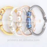 New Women Jewelry 316L Stainless Stee Bracelet Steel Wire And Cable Flex Bangles thumbnail-6