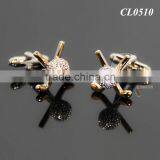 New Arrival Fashion Cufflinks Novelty Golf Design Best Gift For Men Cufflinks Wholesale Retail Gold Silver Metal Golf Cuff Links thumbnail-6