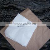 Brown color ,High quality Recycled pulp , printed napkin,facal tissue