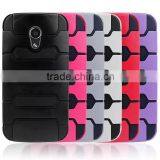 Hybrid Armor Bumper Cover Case ( TPU + Hard PC) for MOTO G2 thumbnail-2