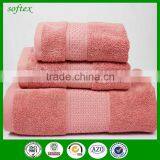 China Hot Sale Bulk Cotton Solid Color 3 Pcs Set Hotel Bath Towels Wholesale thumbnail-3